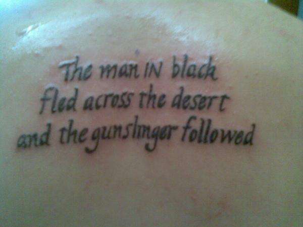 Gunslinger. tattoo