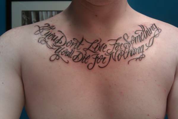 Hatebreed Saying tattoo