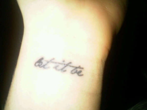 Let it be tattoo