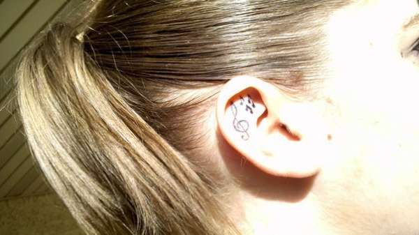 Music Notes tattoo