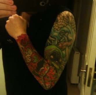 Old Skool sleeve tattoo