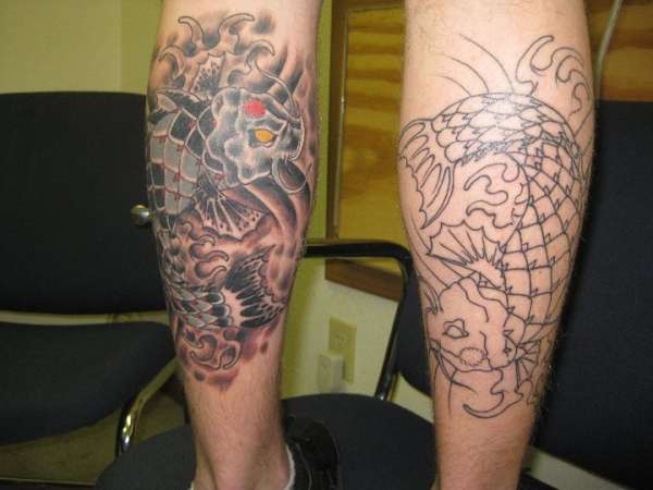 Second session for my koi. tattoo
