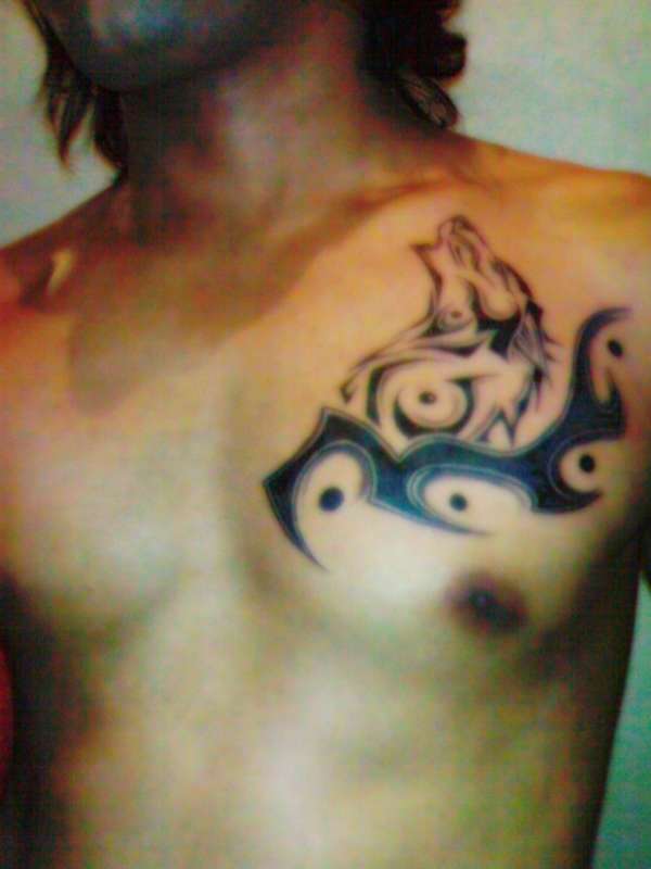 Wolf Tribal tattoo