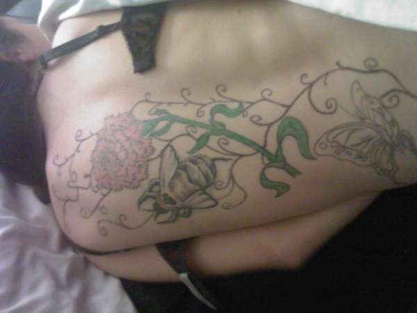 Working on my half back piece 3/4 sleeve not quite there yet tattoo