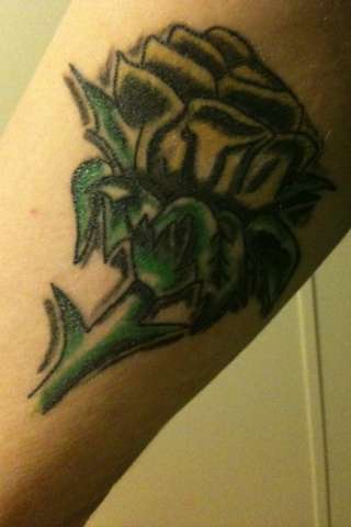 Yellow Rose tattoo