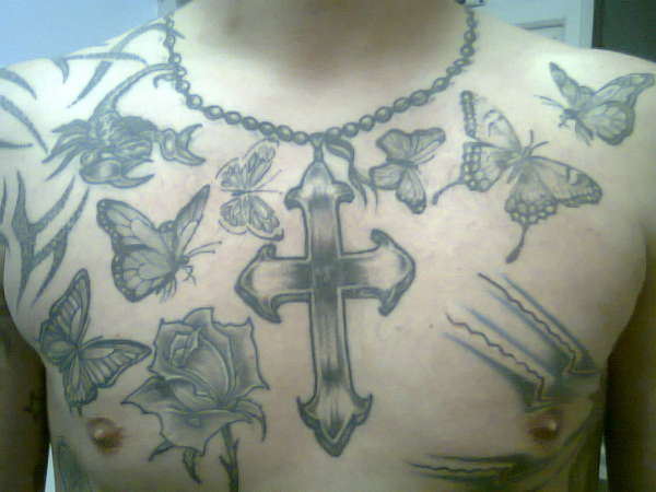 bens cross tattoo