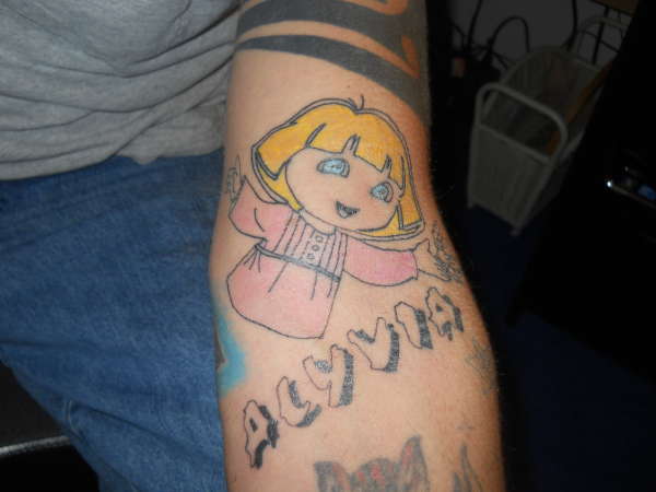 blonde dora tattoo