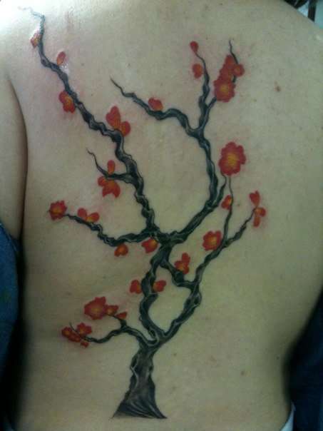 cherry blossom tattoo