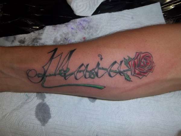 custom lettering a must have ! tattoo