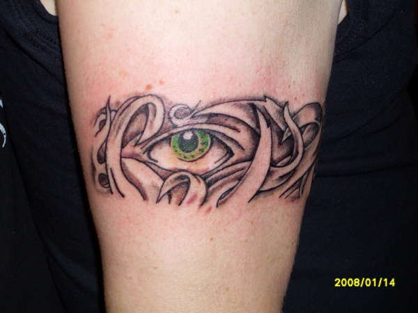 eyeball tribal tattoo