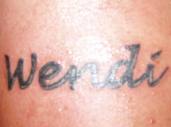 girls name tattoo