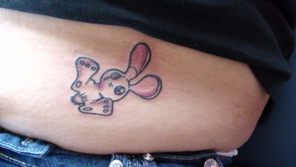 gothic bunny tattoo