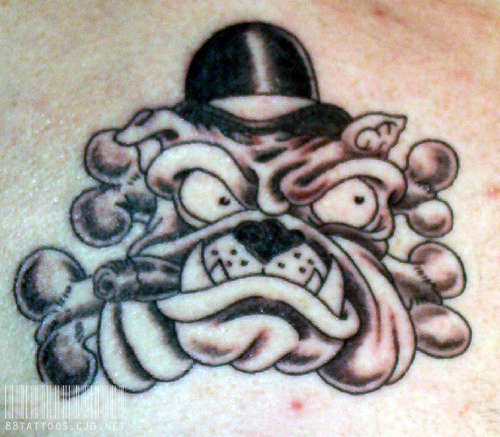Bulldog tattoo