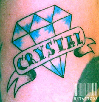 Diamond w/Banner tattoo