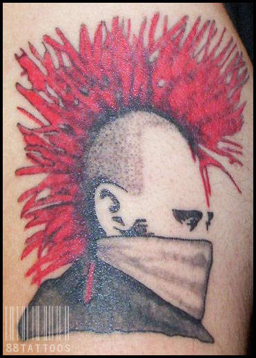 Punker Portrait tattoo