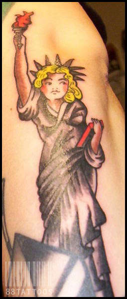 SJ Statue of Liberty tattoo
