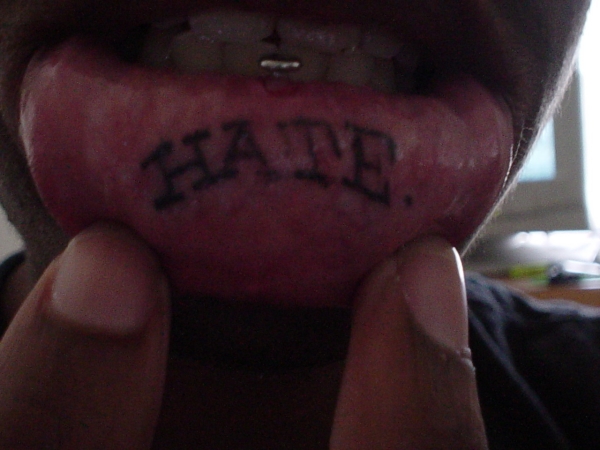 Lip Tat tattoo