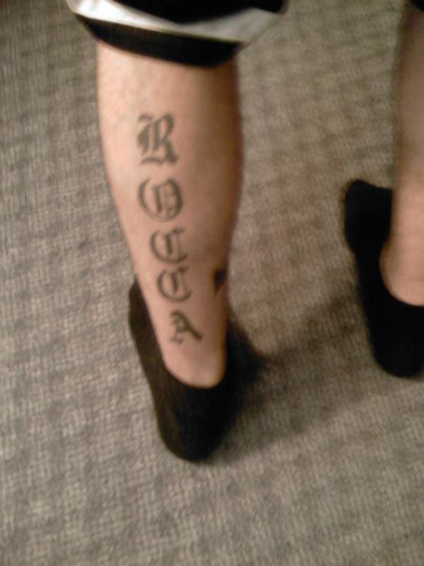 last name tattoo