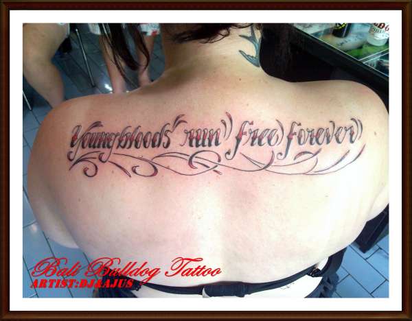 lettering tattoo