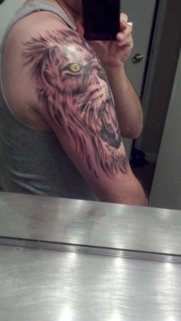 lion sleeve 3 tattoo