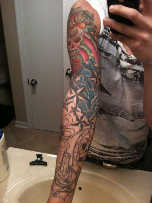 my day of the dead (unfinished) tattoo