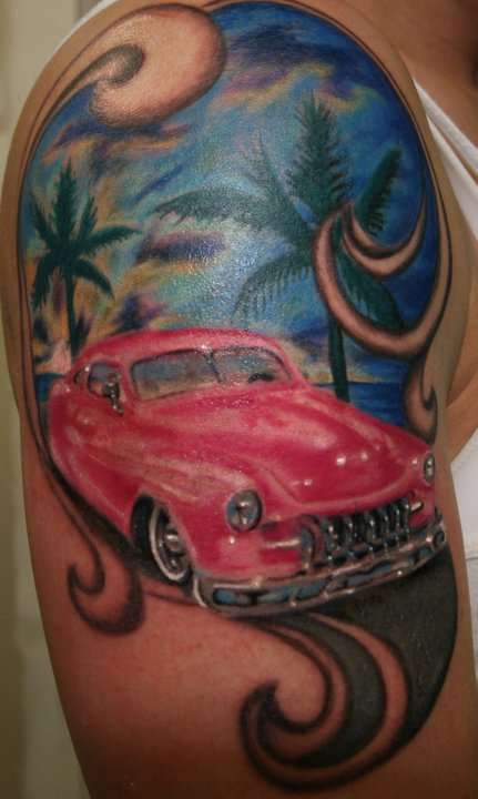 pink  51 custom merc tattoo