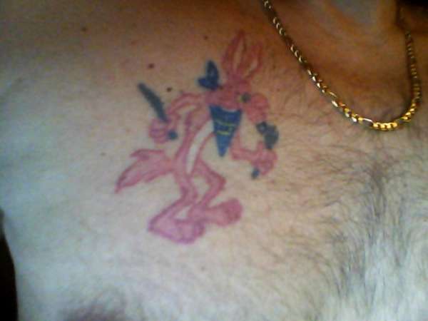 pink coyote tattoo
