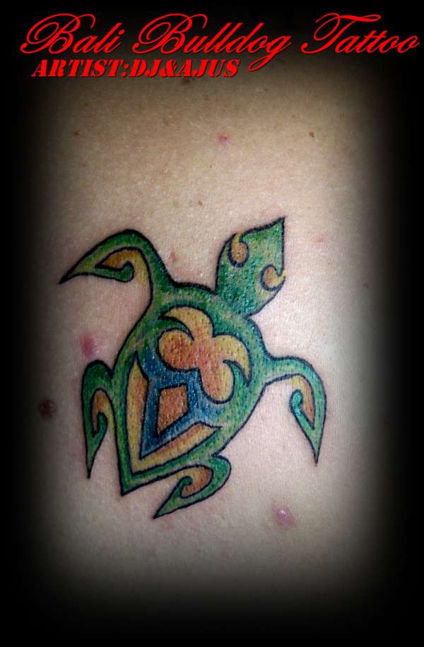 turtle full colors tattoo