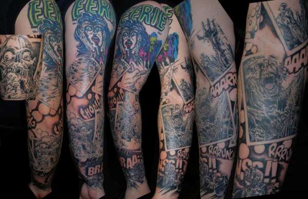 zombie sleeve tattoo