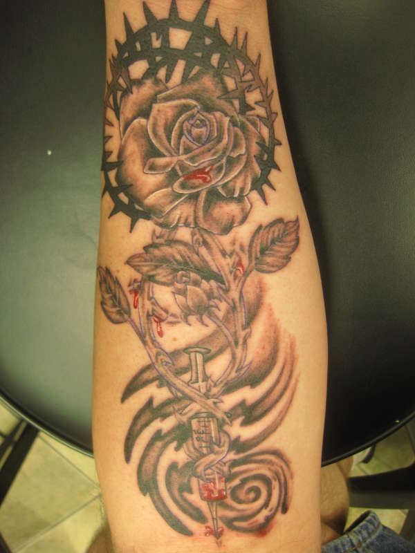 Death to an addict tattoo