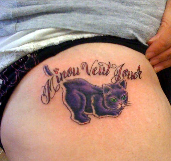 Kitty Wants to Play tattoo