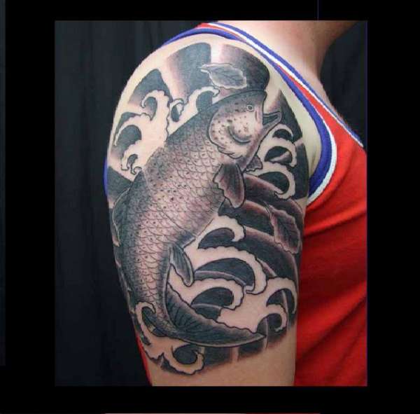 Koi fish inspired, Irish tattoo tattoo