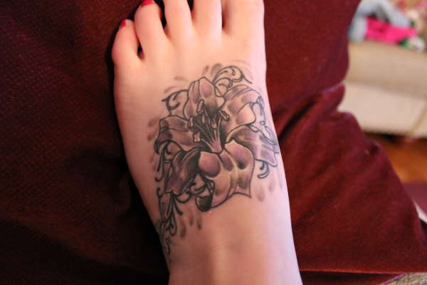 Lily Foot Tattoo tattoo