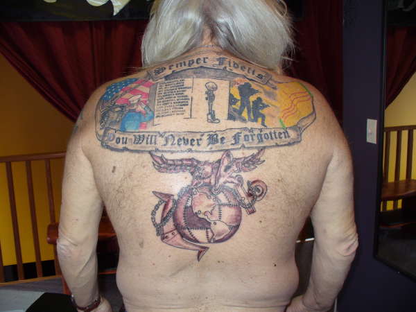 Marines Tribute tattoo
