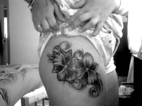 Orchid flowers tattoo