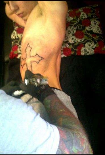 Outline done. OUCH! tattoo
