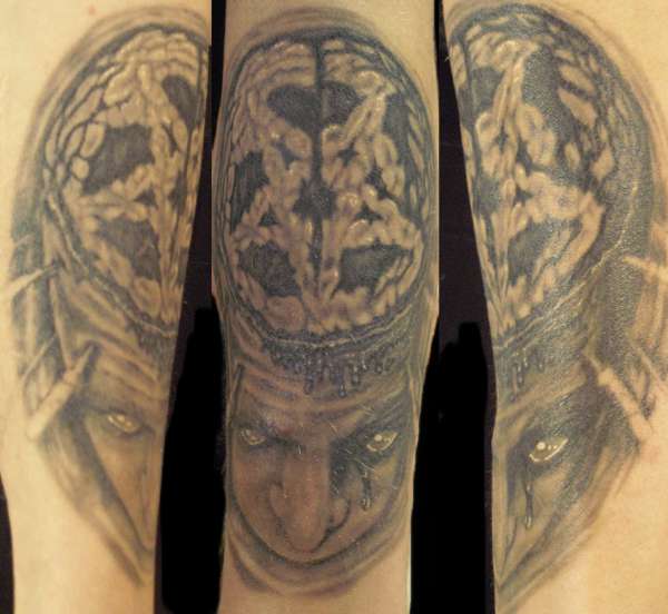 Pentagram for Brains! Tattooed by ME! tattoo