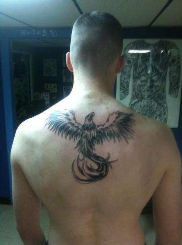 Phoenix just shaded tattoo