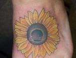 Sunflower Memorial tattoo