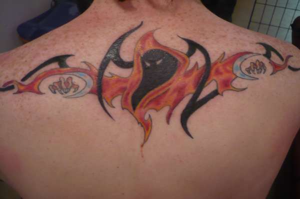 Upper back tattoo