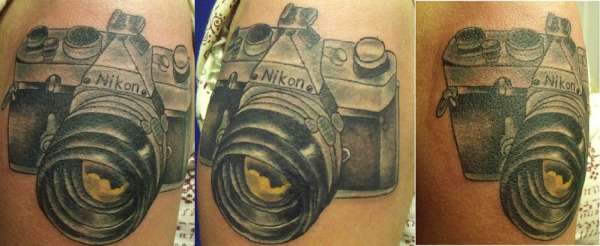 Vintage Nikon Camera tattoo