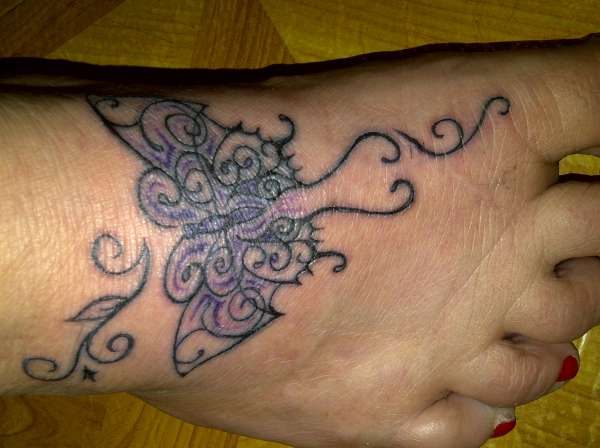 filagree butterfly tattoo