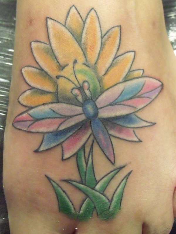 finished foot tattoo