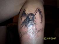 heart angel tattoo