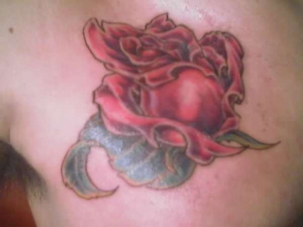 New school rose tattoo
