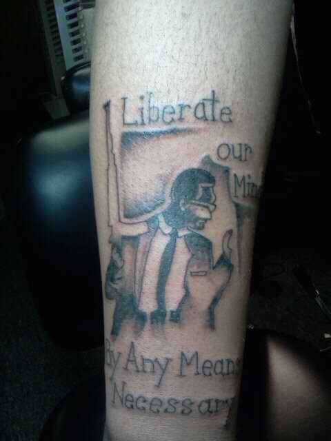 malcom x tattoo