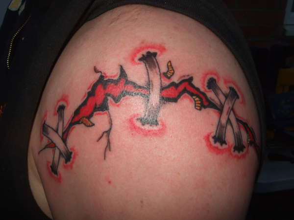 rip art infested tattoo