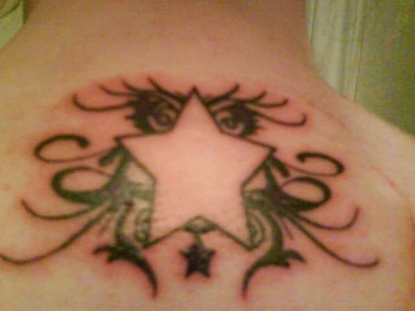 star tat on my neck tattoo