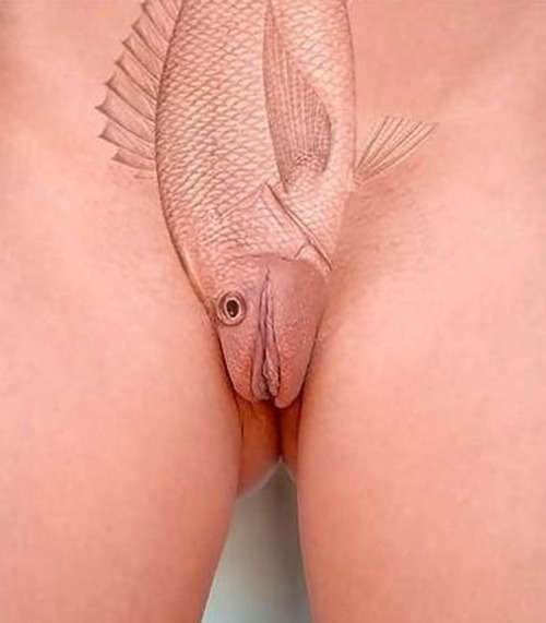 Fish Cunt tattoo