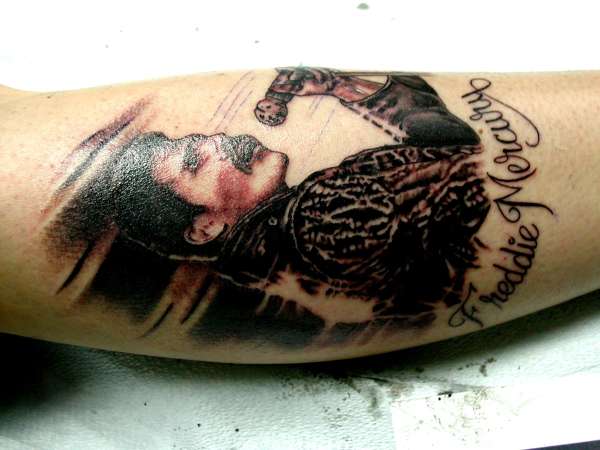 Freddie Tattoo Nearing Completion tattoo